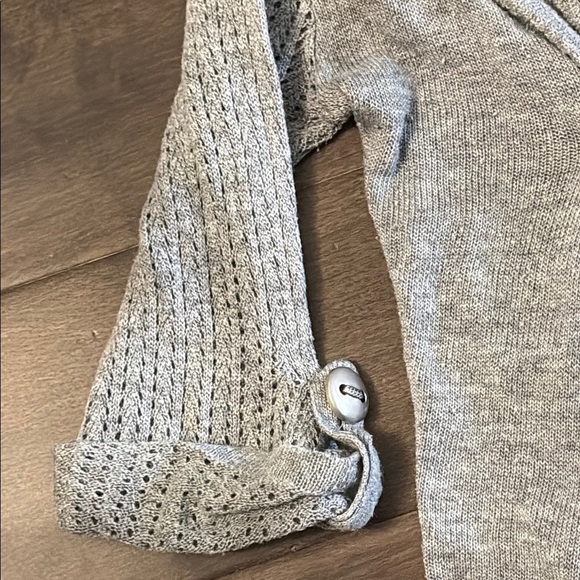 Rue21 Heather Gray Knit Cardigan, size small, lightweight drape style - Picture 6 of 10